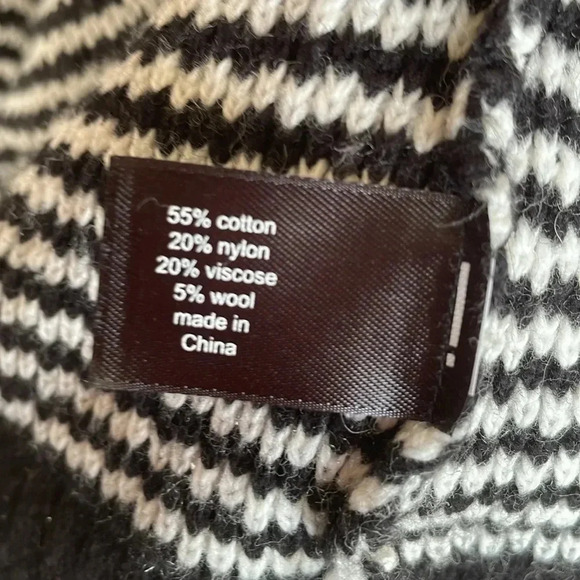 Retrology Striped Rayon Polyester Open Lapel Cardigan Sweater - Picture 6 of 8